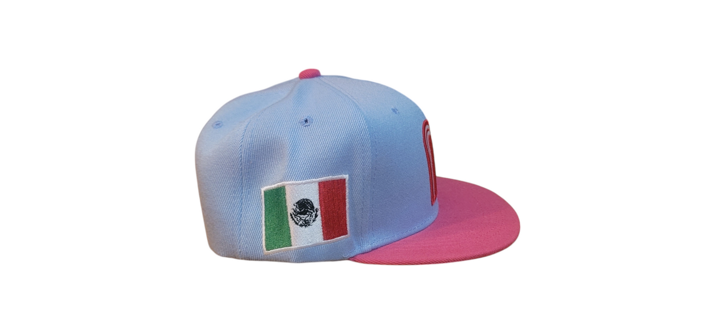 Pink & Teal Mexico Hat