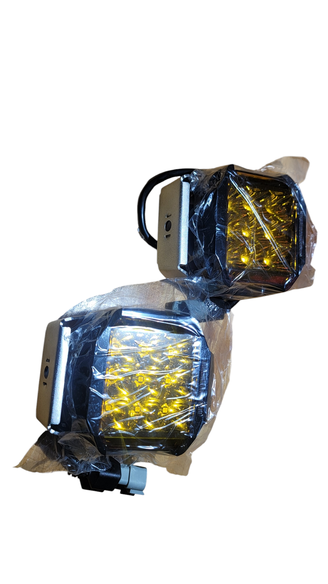 Amber lights( yellow)