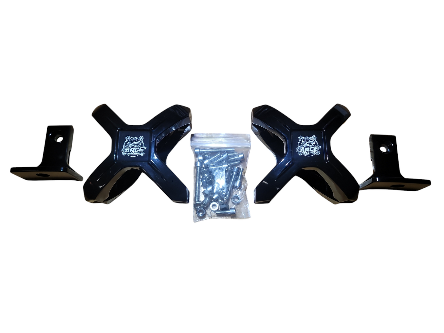 Universal light bracket X clamp set