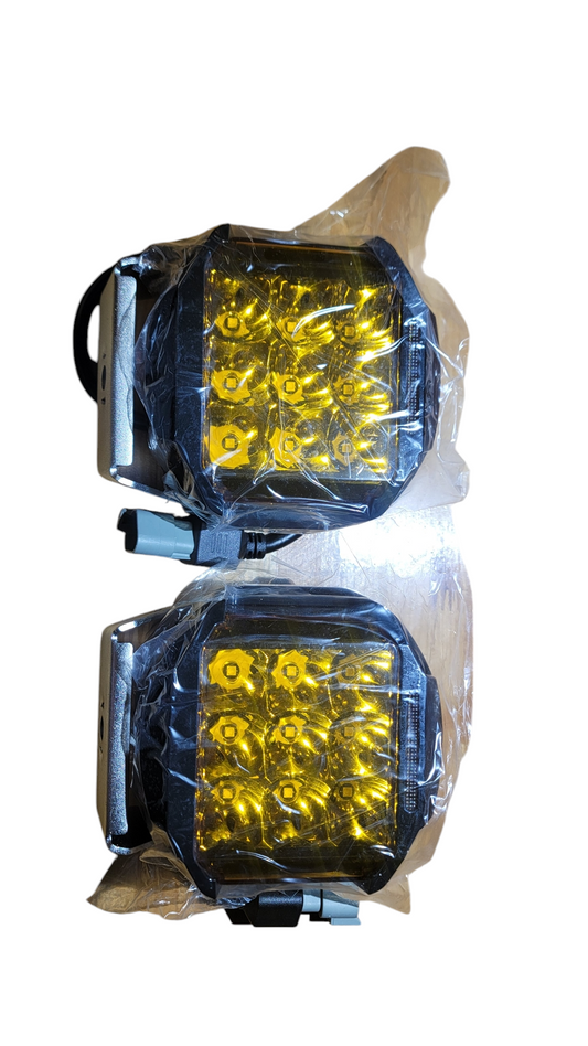 Amber lights( yellow)